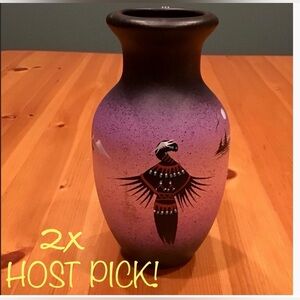 VINTAGE NAVAJO THUNDERBIRD VASE SIGNED YAZZIE
